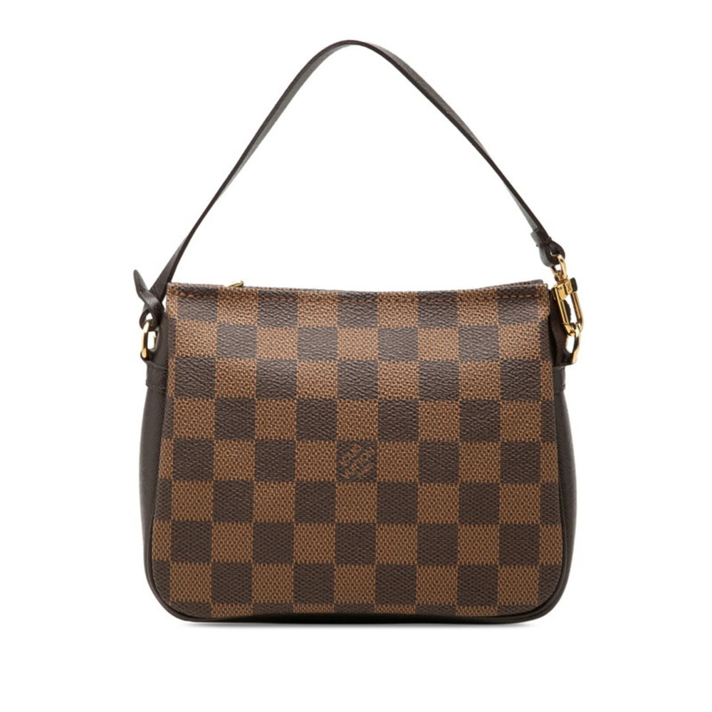 LOUIS VUITTON Brown Damier Leather Pouch